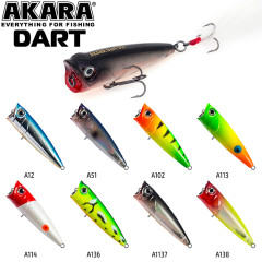 Воблер поппер Akara Dart 50F (плавающий, поверхностный)