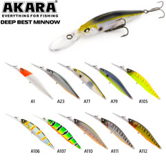 Воблер Akara Deep Best Minnow 100SP (суспендер, кастинг 2-3 м, троллинг 3-6 м)