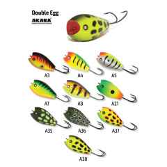 Воблер Akara Double Egg 45F (плавающий, поверхностный)