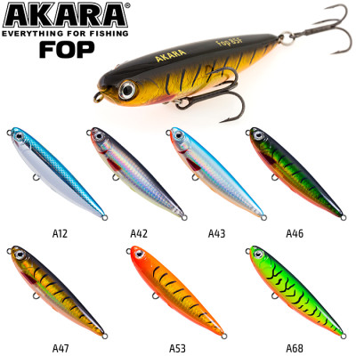 Воблер волкер Akara Fop 55F (плавающий, поверхносный) - фото, цена в Магазин товаров для рыбалки и туризма - Fishers.by