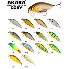 Воблер Akara Goby 65F (плавающий, поверхностный, троллинг 0-0.2 м)
