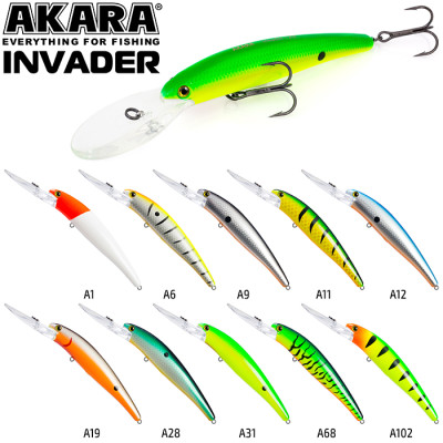 Воблер Akara Invader 120 F ( плавающий, кастинг 3.5-4.5, троллинг 5-8 м) - фото, цена в Магазин товаров для рыбалки и туризма - Fishers.by