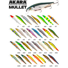Воблер Akara Mullet 110F (плавающий, кастинг 0-1.5 м)
