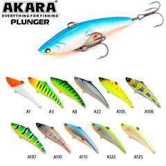 Воблер раттлин Akara Plunger 80 быстро тонущий,(заглубление 10м +)