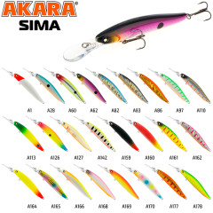 Воблер Akara Sima 90F (кастинг 1.8-2.3 м, троллинг 2.3-2.8 м)