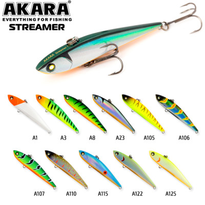 Воблер раттлин Akara Streamer 75 (быстро тонущий) - фото, цена в Магазин товаров для рыбалки и туризма - Fishers.by