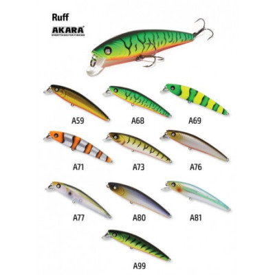 Воблер Akara Ruff 90 F (плвающий, кастинг 0-1 м) - фото, цена в Магазин товаров для рыбалки и туризма - Fishers.by