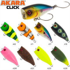 Воблер Akara Click 35 (акустический, плавающий. поверхностный)