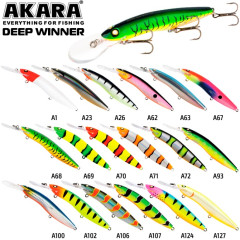 Воблер Akara Deep Winner 125F (плавающий, троллинг 5-8 м)