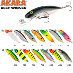 Воблер Akara Deep Winner 85F (плавающий, троллинг 2-4 м)