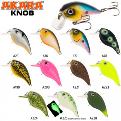 Воблер Akara Knob 38F (плавающий, акустический, кастинг 0-0.2 м)