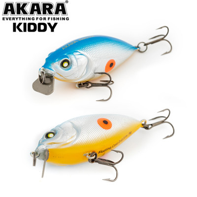 Воблер Akara Kiddy 55F (плавающий, заглубл. 0-0,3м) - фото, цена в Магазин товаров для рыбалки и туризма - Fishers.by