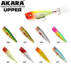 Воблер поппер Akara Upper 65F (плавающий, поверхностный)