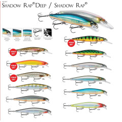 Воблер Rapala Shadow Rap Deep SDR11 (тонущий), 11см, 13 гр, заглуб. 0,6-1,2 м