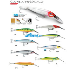 Воблер Rapala Countdown Magnum CDMAG18 (тонущий), 18 см.70 г., заглуб. 5,4-6,3 м