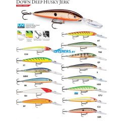 Воблер RAPALA Downdeep Husky Jerk DHJ12 (суспендер), 12 см,15 г, заглуб. 2.4-5.7 м