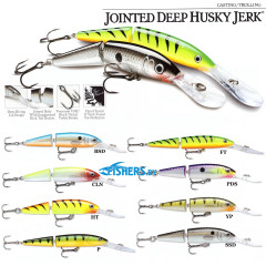 Воблер Rapala Jointed Deep Husky Jerk JDHJ08 (суспендер), 8 см.5 г., заглуб. 1,2-2,4 м