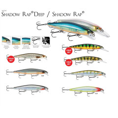 Воблер Rapala Shadow Rap SDR07 (медленно тонущий), 7 см. 5 г., заглуб. до 0,7 м