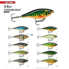 RAPALA X-Rap Twichin' Shad 08 (медленно тонущий), 8 см.13 г., заглуб. 0,3-0.6 м
