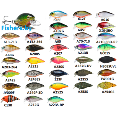 Воблер Крэнк Strike Pro Cranky-X 50, 50 мм, 7,9 гр, (Загл. 0,3м.-0,7м., Плавающий) - фото, цена в Магазин товаров для рыбалки и туризма - Fishers.by