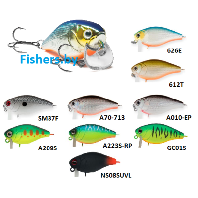 Воблер Крэнк Strike Pro Cranky-X SS 50, 50 мм, 5,6 гр, (Загл. 0,1м., Плавающий) - фото, цена в Магазин товаров для рыбалки и туризма - Fishers.by