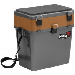 Ящик рыболовный зимний двухполочный Helios золотой (19 л)