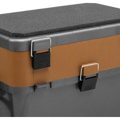 Ящик рыболовный зимний двухполочный Helios золотой (19 л)