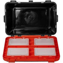 Ящик рыболовный зимний односекционный Helios SHARK оранжевый (19л)