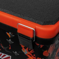 Ящик рыболовный зимний односекционный Helios SHARK оранжевый (19л)