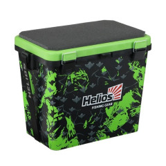 Ящик рыболовный зимний односекционный Helios SHARK зеленый (19л)