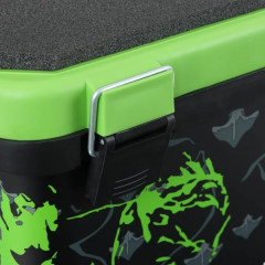 Ящик рыболовный зимний односекционный Helios SHARK зеленый (19л)