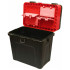 Ящик зимний  черно-красный ТРИ КИТА (4+4 отделения для приманок 380*360*240) 19 л - фото, цена в Магазин товаров для рыбалки и туризма - Fishers.by