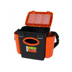 Ящик зимний "FishBox" Hellios односекционный оранжевый (10 л)