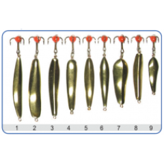 Набор зимних блесен Пирс №14 Б Штурм с чертиком (36 шт.)