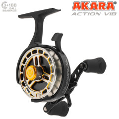 Катушка зимняя мультипликаторная Akara Action Vib (65 мм)