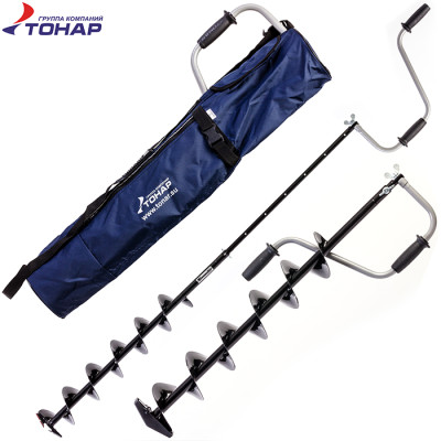 Ледобур Торнадо-М2 (левое вращение)+чехол, диам. 100 мм - фото, цена в Магазин товаров для рыбалки и туризма - Fishers.by