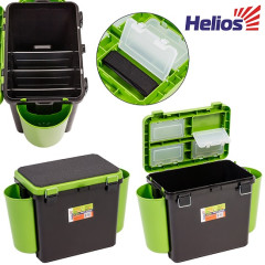Ящик зимний "FishBox" Hellios односекционный зеленый (19 л)