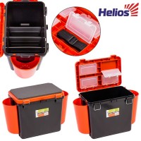 Ящик зимний "FishBox" Hellios односекционный оранжевый (19 л)