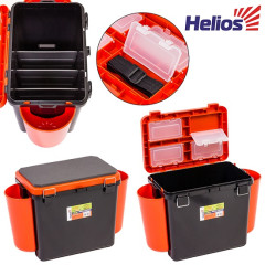 Ящик зимний "FishBox" Hellios односекционный оранжевый (19 л)