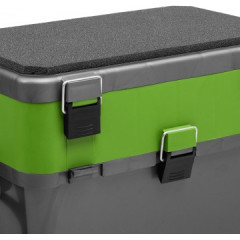 Ящик рыболовный зимний двухполочный Helios зеленый (19 л)