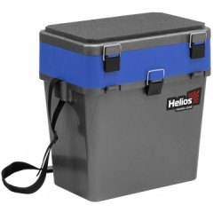 Ящик рыболовный зимний двухполочный Helios синий(19 л)