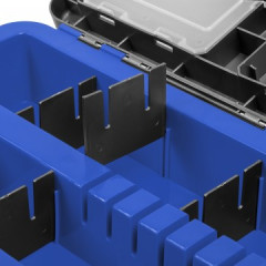 Ящик рыболовный зимний двухполочный Helios синий(19 л)