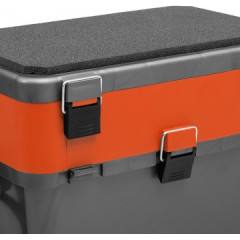 Ящик рыболовный зимний двухполочный Helios ораньжевый (19 л)