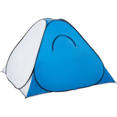 Палатка зимняя Premier Fishing автомат 2*2 бело-голубая дно на молнии (PR-D-TNC-038-2)