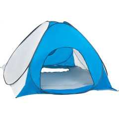 Палатка зимняя Premier Fishing автомат 2*2 бело-голубая дно на молнии (PR-D-TNC-038-2)