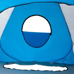 Палатка зимняя Premier Fishing автомат 2*2 бело-голубая дно на молнии (PR-D-TNC-038-2)