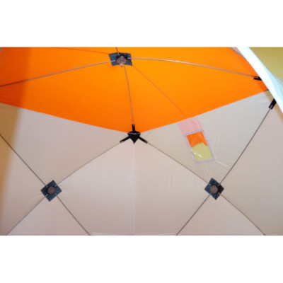 Палатка зимняя однослойная куб Пингвин Призма (компазитн.каркас) 1.85x1.75x1.85м - фото, цена в Магазин товаров для рыбалки и туризма - Fishers.by