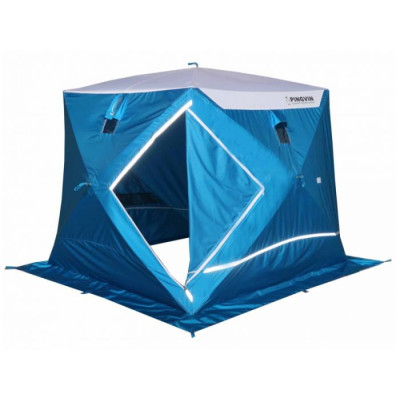 Палатка зимняя двухслойная куб Пингвин Призма Премиум STRONG, 2.25 х 2.15 х 2.00м - фото, цена в Магазин товаров для рыбалки и туризма - Fishers.by