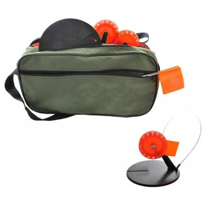 Набор жерлиц в сумке ЩУКАРЬ с кат. d 85, цв. ассорти (10 шт) - фото, цена в Магазин товаров для рыбалки и туризма - Fishers.by