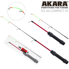 Удочка зимняя 2 колена Akara Ice Jig Compact (7-14г), 55 см